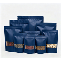 Sacs refermables personnalisés biodégradables de qualité alimentaire, sacs en papier kraft brun pour café et bonbons, sacs en papier kraft réutilisables avec logo