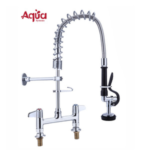 Robinet de cuisine robuste pour pré-rinçage, robinet commercial pour restaurant, mini robinet de pré-rinçage pour cuisine, robinet à poser sur comptoir pour hôtels, bars, cafés - Product Image 1