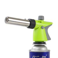 Pistolet lanceur de flamme réglable nouveau briquet à gaz de cuisine réutilisable pièces utilisation inverse torche au butane avec tête allume-flamme Jet
