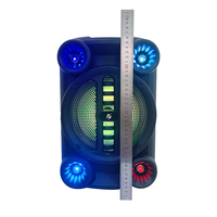 8 İnç 10W Taşınabilir Açık Hava Kablosuz Radyo Am Fm Subwoofer Boombox Ses Sistemi Mikrofonlu Hoparlör