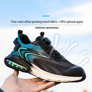 Botas de trabajo resistentes al desgaste para obras de construcción, ropa de trabajo, zapatos deportivos impermeables y antideslizantes para senderismo para hombres - Product Image 2