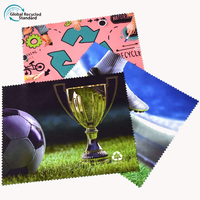 Eastsunshine Promotion Exceptionnelle – Chiffonnette à Lunettes en RPET Personnalisable avec Logo, Impression Numérique Durable, Qualité Supérieure, en Matière Recyclée