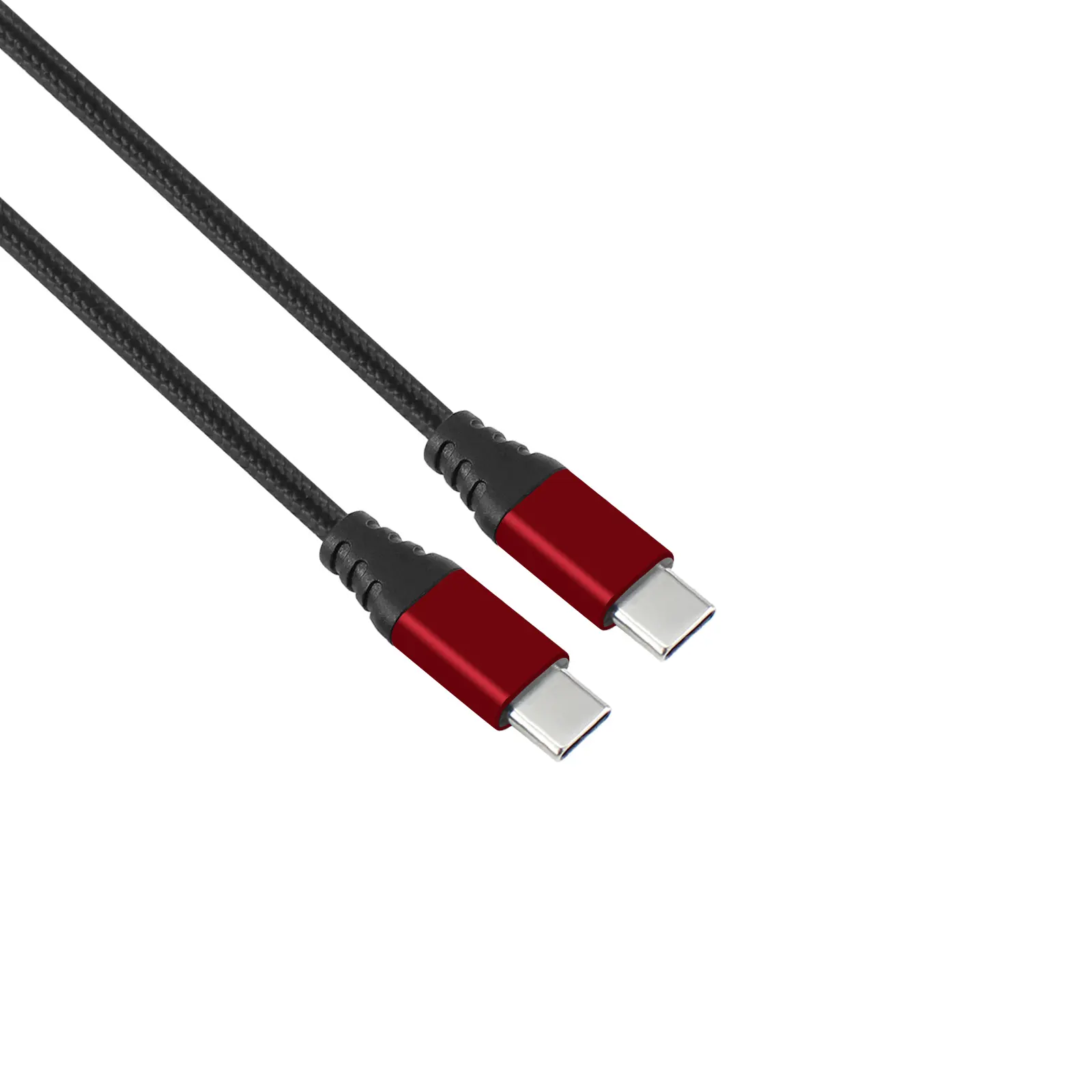 OEM ODM Nickel Plated type c cable fast charging PD 60W Aluminum Alloy Nylon data cable type-c cable for huawei for xiaomi