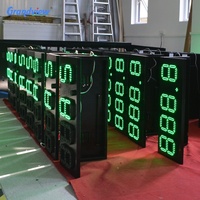 Affichage LED à 7 segments de 6 pouces à chiffre unique, couleur rouge, pour panneau de prix LED de station-service