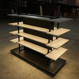 Winkel Multi-Layer Schoenen Tassen Product Promotietafel Custom Metalen Opslag Display Stand Doek Rack Winkel Interieur Ontwerp - Product Image 1