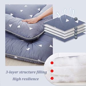 Matelas <span class=keywords><strong>de</strong></span> <span class=keywords><strong>Futon</strong></span> épais et souple, matelas <span class=keywords><strong>de</strong></span> sol japonais, tapis <span class=keywords><strong>de</strong></span> Tatami pliable, 2021 - Product Image 2
