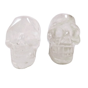 <span class=keywords><strong>Xtrend</strong></span> − crâne sculpté en cristal quartz naturel, 2 pouces, sculpté, sans mâchoire, nouveau design, en vogue, 2020 - Product Image 1
