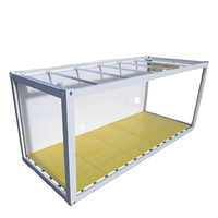 Structure de conteneur plat en acier de 20 pieds fabriquée en usine