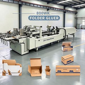 Máquina Plegadora y Encoladora de Cajas Corrugadas CQT-800WK, Flexo, para Cajas Pequeñas, Plegado y Encolado en Frío, Embalaje de Madera - Product Image 1