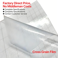 Film de plastification à froid haute qualité à texture croisée, résistant à l'humidité, pour la protection des impressions photo et d'affiches, vente en gros usine