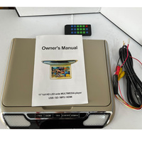 Monitor de Techo para Auto, Pantalla IPS Abatible de 11.6 Pulgadas, Sistema Multimedia de Entretenimiento para Asientos Traseros, Pantalla de Techo con Reproductor MP5