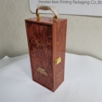 Boîte-cadeau de luxe Kexin pour vin et whisky avec logo personnalisé pour bouteille en verre et emballage de boissons