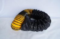 Conduit d'air flexible industriel résistant à la chaleur et à la ventilation, en PVC enduit, 300 mm