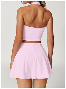 Aoyema 사용자 정의 스포츠웨어 요가 옷 다시 아름다움 자르기 최고 도매 실행 속옷 체육관 여성 피트니스 조끼 스포츠웨어 - Product Image 4