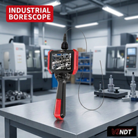 Endoscope industriel portable avec caméra à microsonde ultra-fine de 0,95 mm, écran HD de 5 pouces, câble de 0,5 m et éclairage LED
