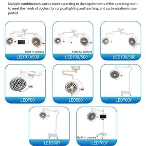 Lampe chirurgicale LED 150W, éclairage d'opération sans ombre, 4300K, CRI95, certifiée CE, équipement hospitalier et vétérinaire - Product Image 4