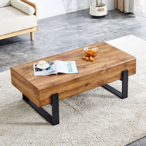 <b>Solid</b> <b>Wood</b> Coffee Table Natural Living Room Side Minimalist Vintage Tea Custom-Made Furniture - Product Image 5