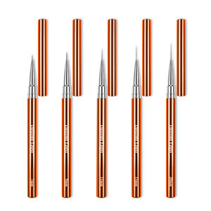 Pinceaux de grêle d'<span class=keywords><strong>Halloween</strong></span> 5 PCS/Set Professional DIY Drawing Liner Pen Différentes tailles Privatel Label Design Brush pour ongles - Product Image 3