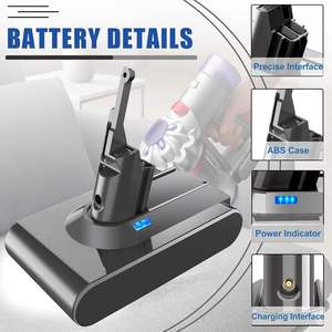 Pack de remplacement de <span class=keywords><strong>batterie</strong></span> Lithium-ion pour outil électrique <span class=keywords><strong>Dyson</strong></span> <span class=keywords><strong>V8</strong></span> <span class=keywords><strong>ABSOLUTE</strong></span> <span class=keywords><strong>V8</strong></span> ANIMAL <span class=keywords><strong>V8</strong></span> MOTORHEAD <span class=keywords><strong>V8</strong></span> FLUFFY - Product Image 4