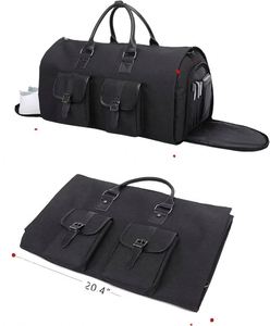 Sac de voyage convertible personnalisé BSCI, sac de voyage pliable avec fermeture éclair, imperméable, pour hommes et femmes - Product Image 6