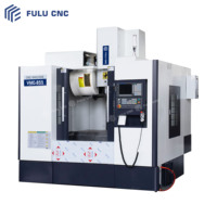 Centre d'usinage vertical 3 axes FULU CNC VMC855 haute précision et robuste, machine de fraisage écologique pour le perçage de pièces métalliques