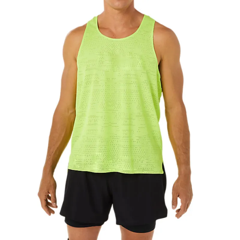 Hoge Kwaliteit Mesh Mannen Athletic Gym Tank Top Custom Logo Unisex Tank Top Naadloze Running Singlet Groothandel Gym Singlets Mannen