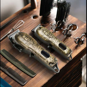 Ensemble <span class=keywords><strong>de</strong></span> tondeuses à cheveux personnalisées, Barbier professionnel sans fil, Machine <span class=keywords><strong>de</strong></span> coupe <span class=keywords><strong>de</strong></span> cheveux, Salon professionnel pour hommes Barbier Barbier - Product Image 3