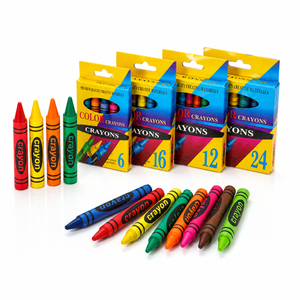 Set di Pastelli Colorati Non Tossici Bview per Bambini, Pastelli <span class=keywords><strong>a</strong></span> <span class=keywords><strong>Cera</strong></span> Vibranti per Forniture Scolastiche, Strumenti Creativi per la Pittura - Product Image 1