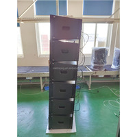 Speaker Line Array Aktif 3-Way DSP 10-Inch Profesional 1500W LYNX-210A dengan Cangkang Kayu/Logam Frekuensi 50-20kHz