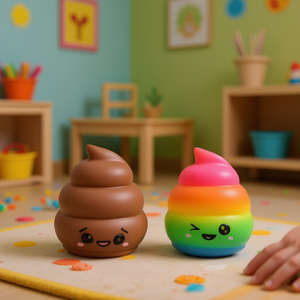 Jouet anti-stress Squeeze Poop 6 cm, jouet moelleux pour soulager le stress, pour enfants et adultes - Product Image 3