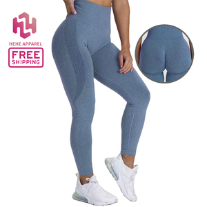 Women's <strong>Sexy</strong> Seamless High Waist Fitness <strong>Leggings</strong> Tummy Control Butt Lift <strong>Big</strong> <strong>Booty</strong> Scrunched for Running Yoga Workout Solid - Product Image 1