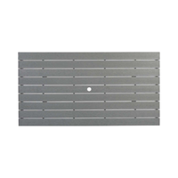 Table de salle à manger moderne d'extérieur en HDPE, résistante aux intempéries, empilable, aspect bois, haute qualité, résistante aux UV, pour jardin et bord de piscine