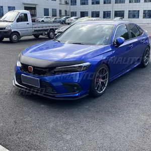 ชุดแต่งกระจังหน้ารถยนต์สีดำเงา สไตล์ Si สำหรับ Honda Civic รุ่นที่ 11 ซีดาน ปี 2021-2022 อุปกรณ์ตกแต่งรถยนต์ - Product Image 3