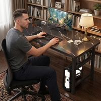 Bureau d'ordinateur pliable multifonctionnel, table d'étude moderne, table à manger gain de place pour bureau et salle à manger