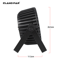 SHEHDS 18x18W LED Slim Par Light RGBWA-UV 6-en-1 en alliage d'aluminium, éclairage de scène à couleurs mélangées pour mariage