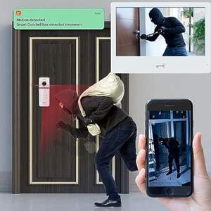 Anjielo อินเทอร์คอมวิดีโอหลายยูนิตพร้อมดอร์เบลล์มองเห็นตอนกลางคืนและรองรับการตรวจสอบแบบเรียลไทม์สำหรับใช้ในอาคาร - Product Image 6