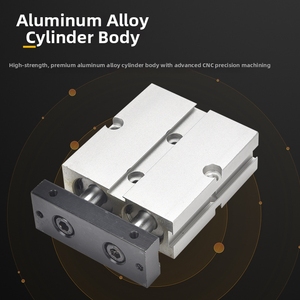Cylindre pneumatique à double action en alliage d'aluminium Airtac série <span class=keywords><strong>TN</strong></span> avec plage de température de -20 à 70°C et garantie d'un an - Product Image 3