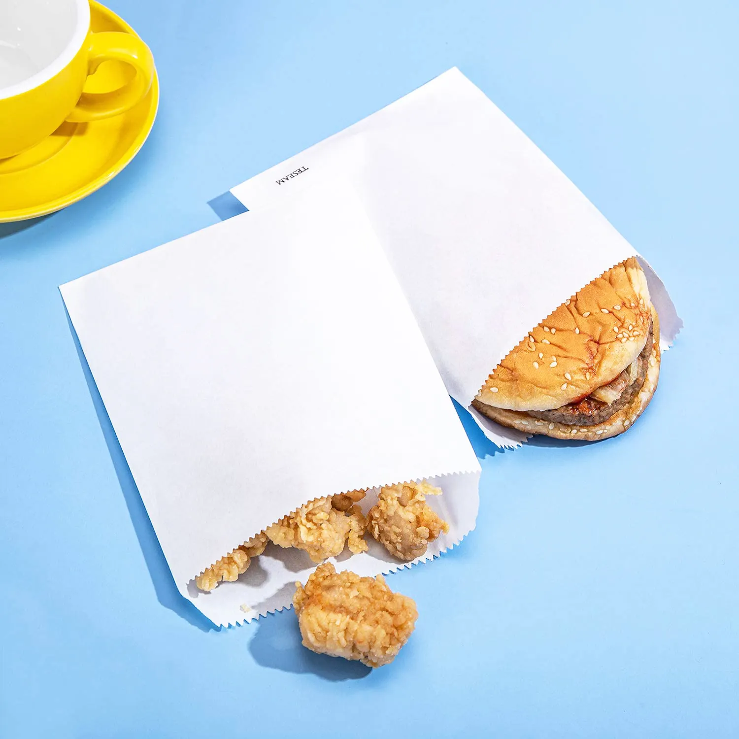 4 x 4 inch oily greasy food condiments glassine paper packaging Restaurant Take-away Baking bag