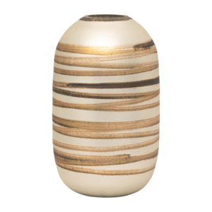 Vaso in vetro con motivo ad anello, vaso decorativo per fiori, per soggiorno, decorazioni per la casa, libreria, camera da letto, ufficio - Product Image 1