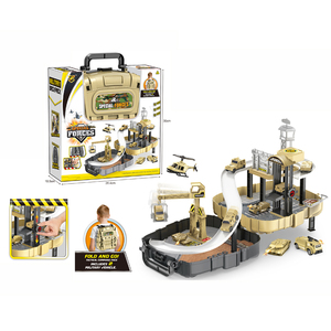 Set Giocattolo Educativo Militare in Plastica 2020 con Zaino per Bambini e <span class=keywords><strong>Garage</strong></span> Parcheggio con 2 Auto - Product Image 3