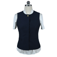 Costume d'hôtesse de l'air Couleur personnalisée Robe de personnel de bord Coton polyester de haute qualité Toute saison Uniforme de compagnie aérienne Canada Airway