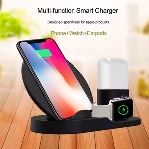 Chargeur élégant High Tech pour téléphone Airpods Iwatch FCC 3 en 1 Chargeur mobile sans fil - Product Image 3