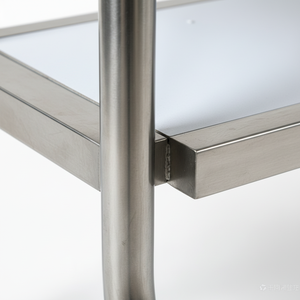 โต๊ะ<span class=keywords><strong>ทำงาน</strong></span>สแตนเลสพับได้สำหรับงานหนัก พร้อมชั้นวางสองชั้น สำหรับเตรียมอาหารในครัวร้านอาหารและงานจัดเลี้ยง - Product Image 5