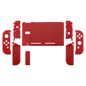 เคสใสสีแดง EXtremeRate สำหรับซ่อมแซม Nintendo Switch ชุดเปลี่ยนอะไหล่ DIY แบบเต็มตัว - Product Image 1