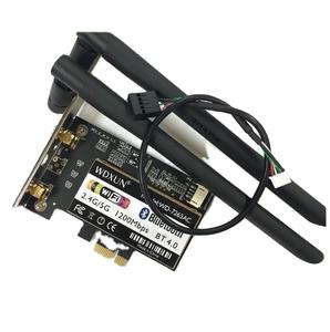 AC7265 7265ac 802.11AC double bande 867Mbps BT 4.0 adaptateur réseau PCI-E interne Compatible Intel <span class=keywords><strong>7265NGW</strong></span> pour ordinateur de bureau WIFI - Product Image 2
