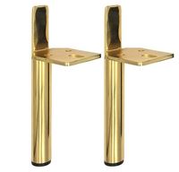 Support de Meuble Wekis en Fer Doré avec Plaque de Fixation pour Armoire, Canapé, Table - Fourniture en Gros pour Projets