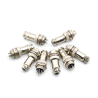 GX16 Fiche d'air 16mm Connecteur de câble M16 4pin 4P Femelle Plug + Male Socket Full Set Metal