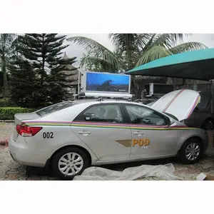 Telhado universal exterior do táxi do carro pequeno que anuncia tela de exposição conduzida face dobro superior conduzida do táxi P2.5 P3 P4 P5 mini