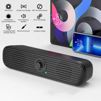 Venta Directa de Fábrica, Altavoz Envolvente de 10W, Barra de Sonido USB con Cable OEM para PC, Computadora Portátil, TV con Entrada Auxiliar de 3.5mm