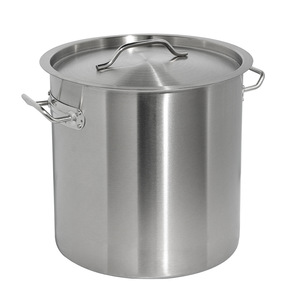 100 marmites à <span class=keywords><strong>soupe</strong></span> en acier inoxydable de qualité hôtelière, grande capacité, classiques, pour chefs - Product Image 1